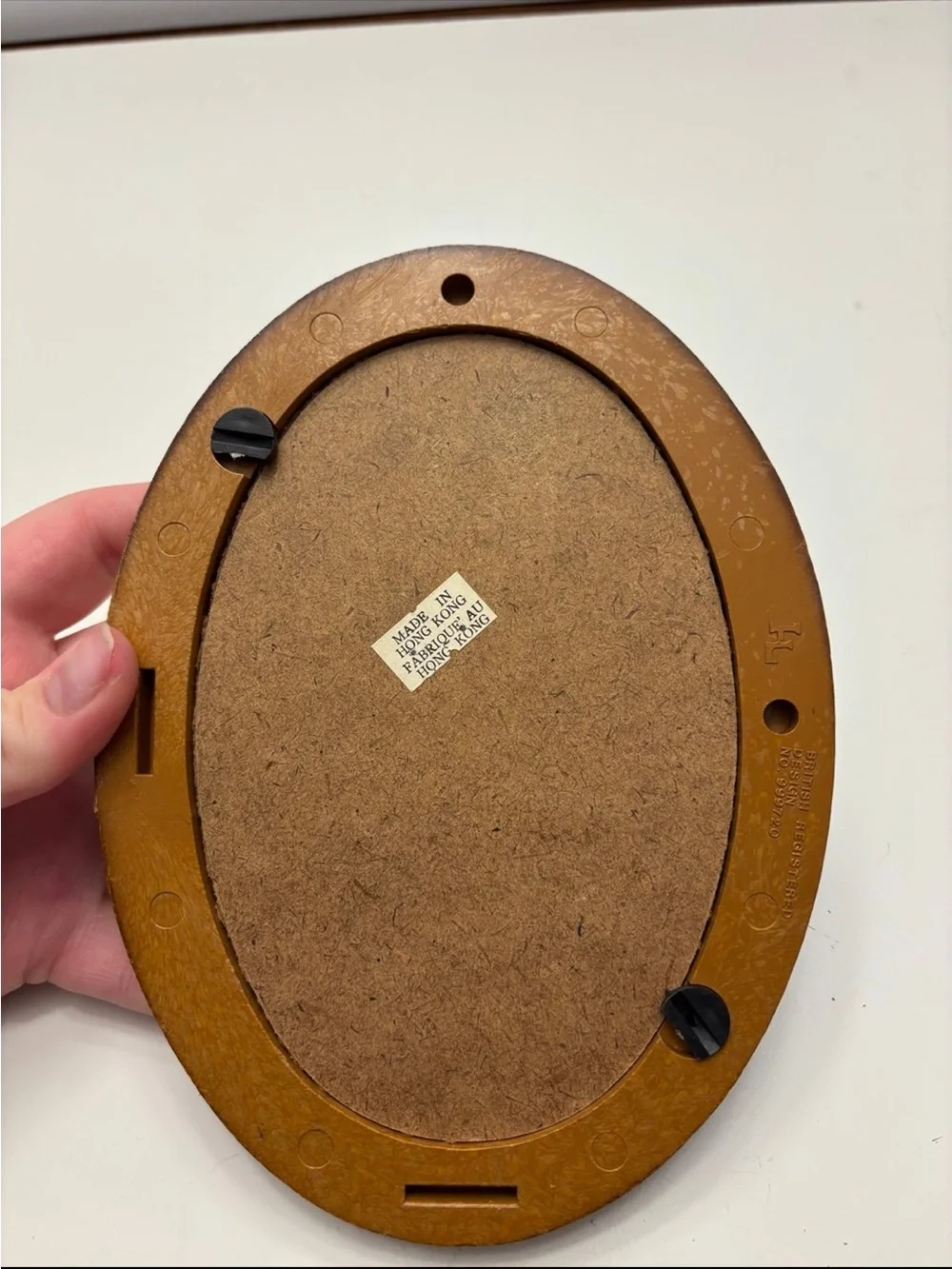 Vintage Antique oval picture frame wooden